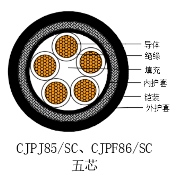 銅芯交聯(lián)聚乙烯絕緣低煙無鹵船用電力電纜-CJPJ85/SC-0.6/1kV、CJPF86/SC-0.6/1kV